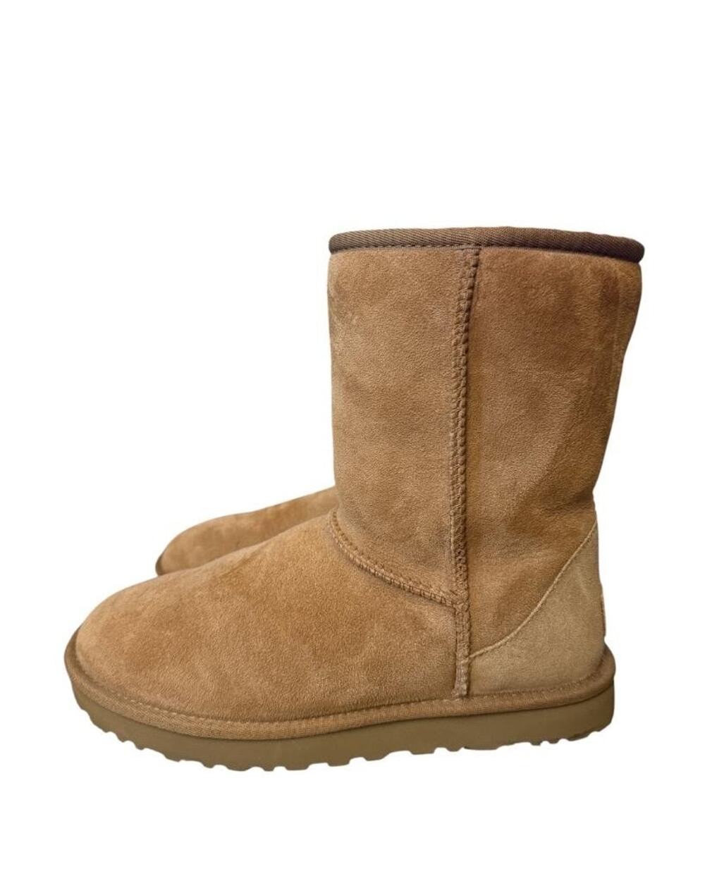 UGG Classic Short II Chestnut Shearling Boot Suede Women size 8 WORN ONCE